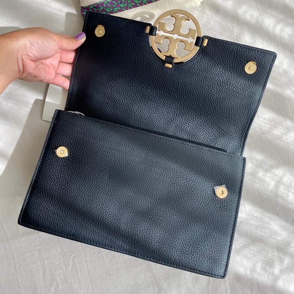 SOLD - Tory Burch Miller Convertible Shoulder Bag - Black NWT - Picture 10 of 14